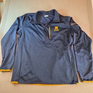 Columbia Notre Dame Irish Omni-Wick 1/4 Zip Pullover Blue XL